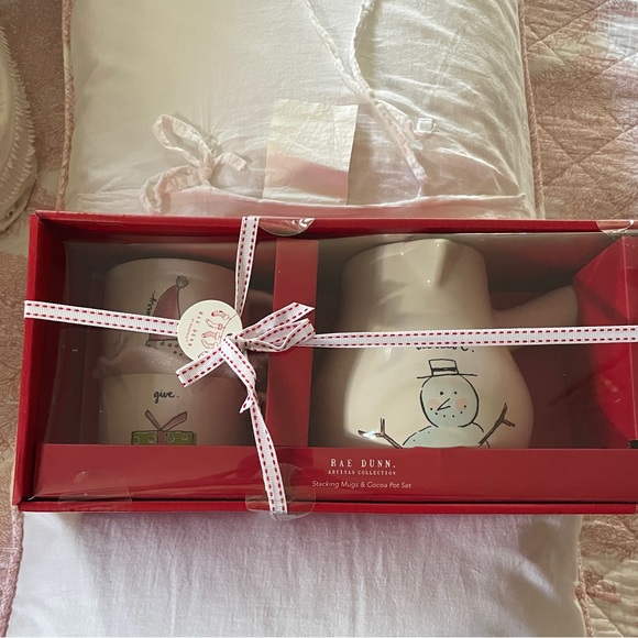 Rae Dunn Stacking Mug and Cocoa Pot Set - Picture 1 of 1